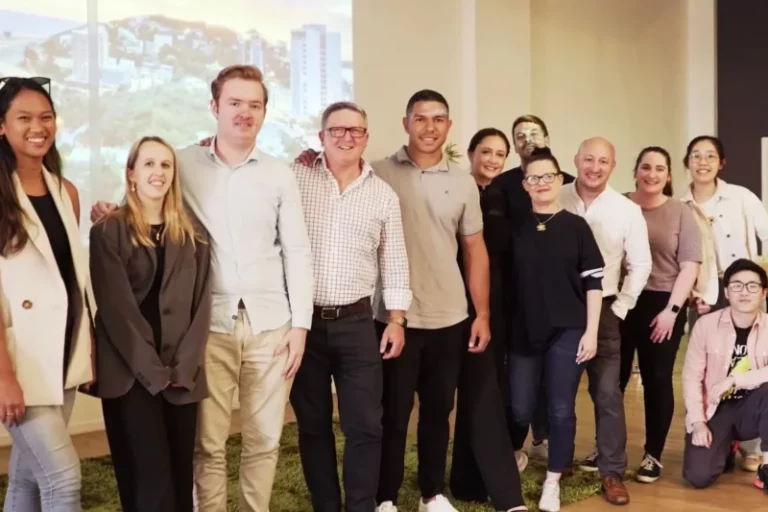 David Mead with Orange Digital team