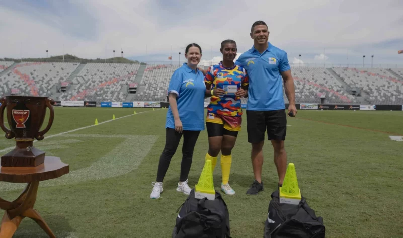 David Mead and Bronwyn Wright at Hevea Cup